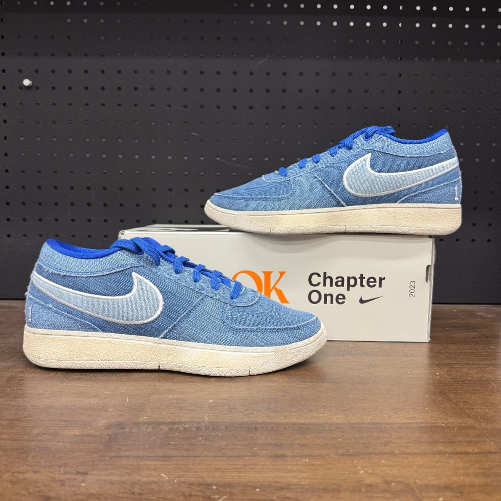 <New W/ Box! Men's Nike Book 1 Blue Blood Casual Classic Sneakers Size 9.5